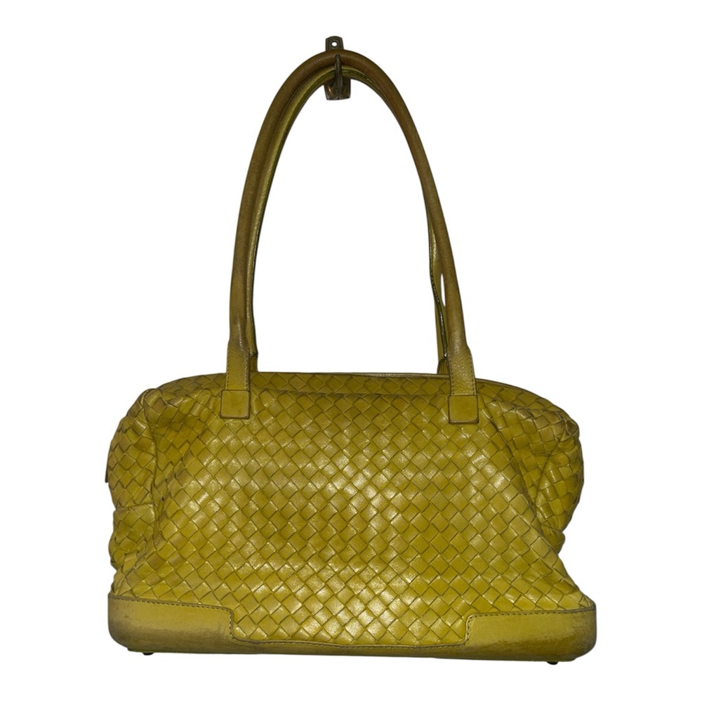 SOLD Bottega Veneta Intrecciato Woven Leather Large Shoulder Bag Tote Purse
